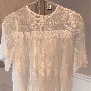Cream lace dress